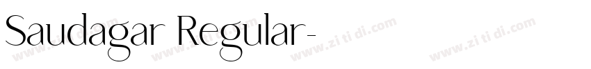 Saudagar Regular字体转换